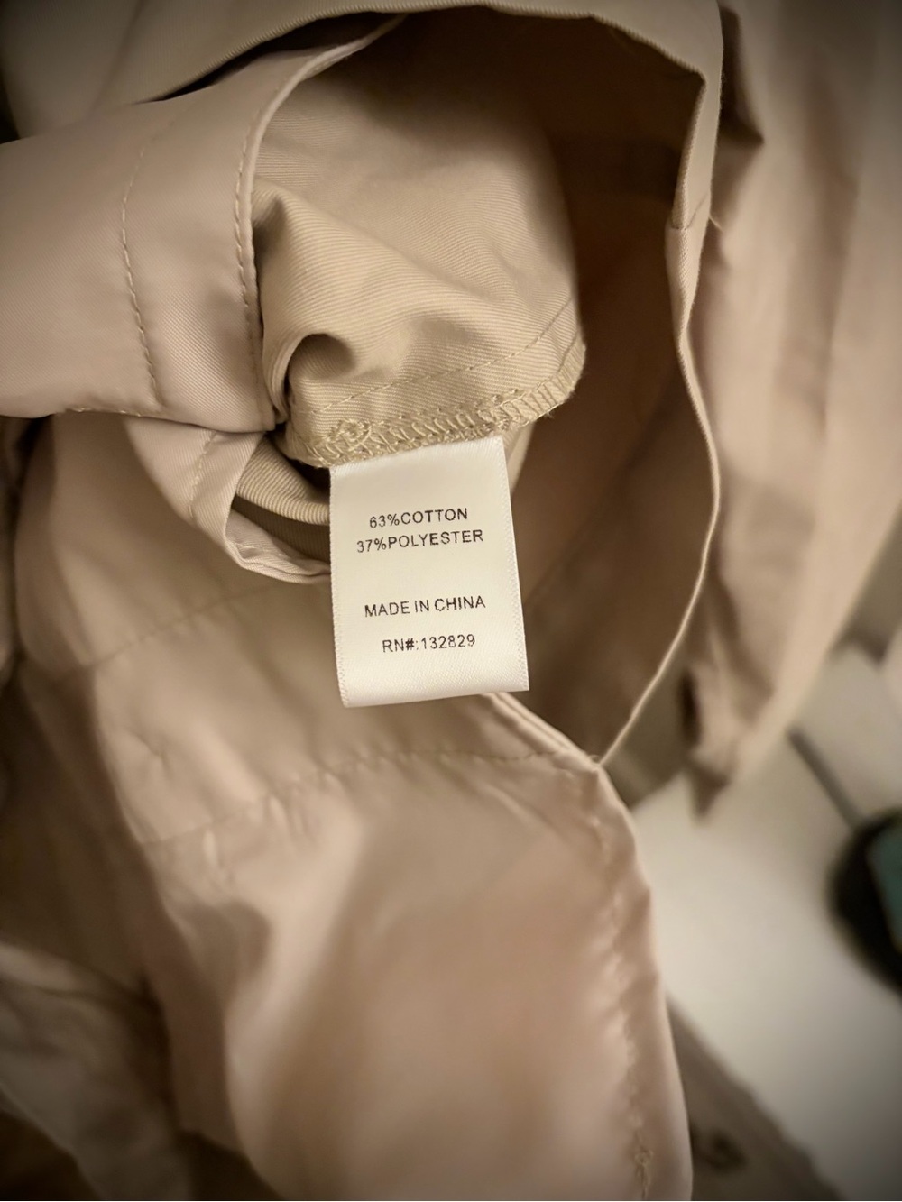 Helsa—Khaki Trench Coat Jumpsuit/Romper, Sz S, MINT - Picture 13 of 16